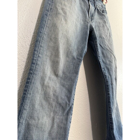 VTG 7 Seven For all Mankind Jeans Womens Sz 30 Light Wash Bootcut Made in USA - Picture 6 of 16